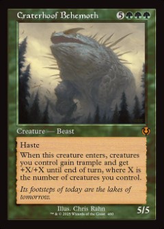 Craterhoof Behemoth Innistrad Remastered Retro Frame